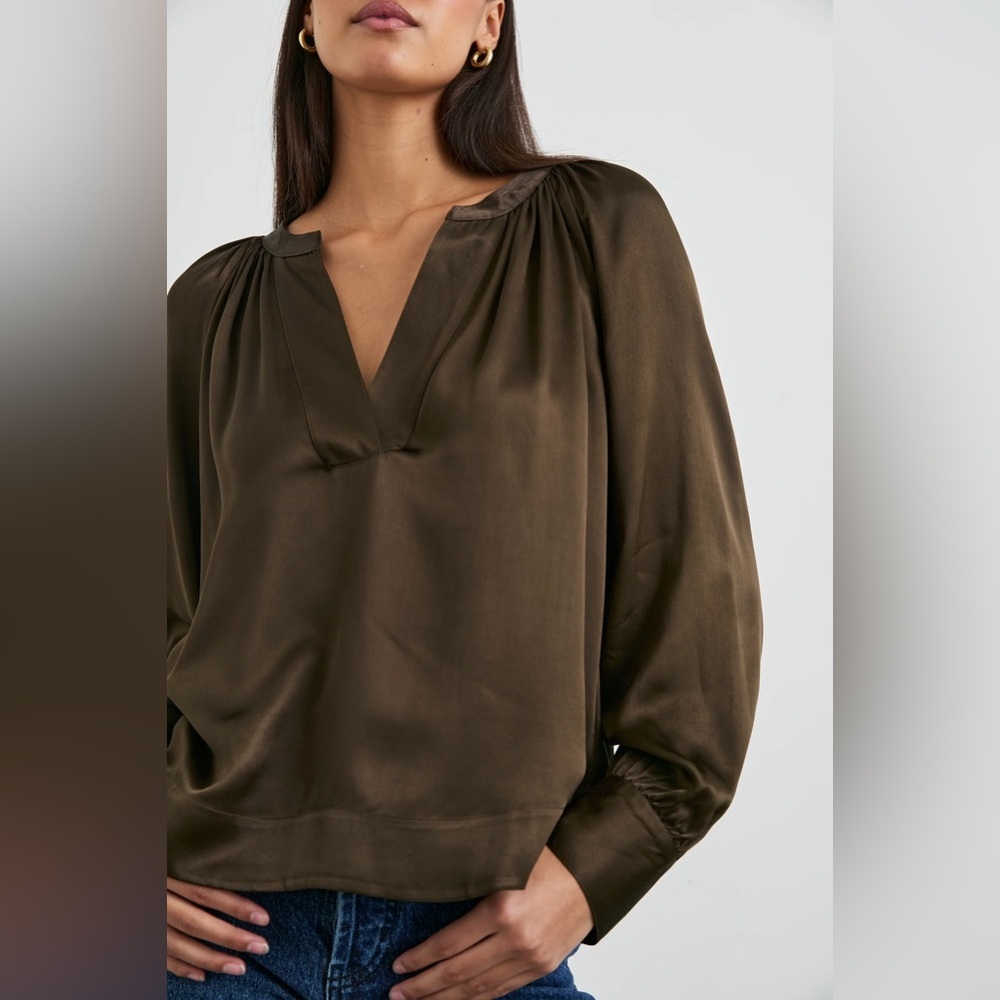 Rails Wynna Top in Dark Moss - Size L - image 2